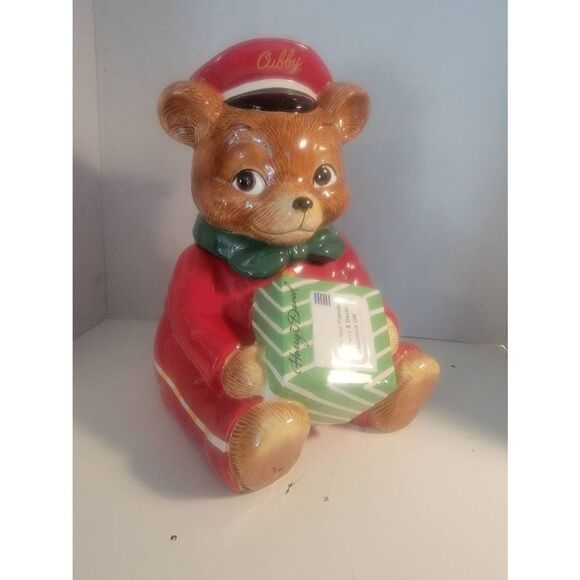 Harry And David Home Multicolor Limited Edition Cubby The Bear Cookie Jar NWOT - Picture 1 of 6